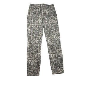 Spanx Leggings Women Medium‎ Taupe Snakeskin Jean-ish Ankle